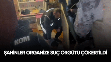 Şahinler organize suç örgütü çökertildi