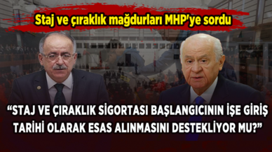 Staj ve çıraklık mağdurları MHP'ye sordu