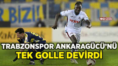 Trabzonspor Ankaragücü'nü tek golle geçti