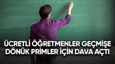 Ücretli öğretmenler geçmişe dönük primlerin iadesi için dava açtı