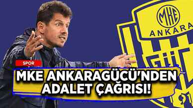 MKE Ankaragücü'nden adalet çağrısı!