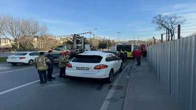 Beyoğlu'nda zincirleme trafik kazası meydana geldi