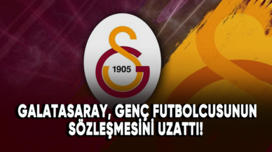 Galatasaray, genç futbolcusunun sözleşmesini uzattı!