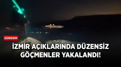 İzmir açıklarında düzensiz göçmenler yakalandı!