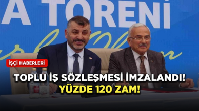 Ordu Büyükşehir Belediyesinde toplu iş sözleşmesi imzalandı! Yüzde 120 zam!