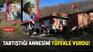 Tartıştığı annesini tüfekle vurdu!