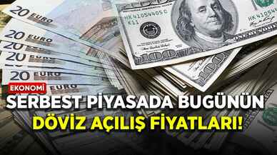 Serbest piyasada bugünün döviz açılış fiyatları