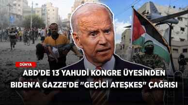 Yahudi kongre üyelerinden Biden'a Gazze'de geçici ateşkes çağrısı!