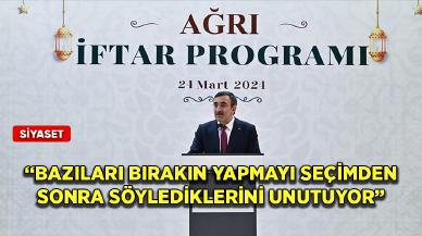 Cumhurbaşkanı Yardımcısı Yılmaz: Bazıları bırakın yapmayı seçimden sonra söylediklerini unutuyor