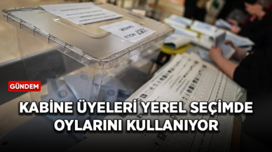 Kabine üyeleri yerel yöneticileri seçmek için oylarını kullandı