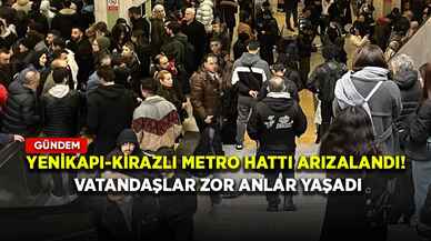 Yenikapı-Kirazlı metro hattı arızalandı! Vatandaşlar zor anlar yaşadı