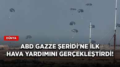 ABD, Gazze Şeridi'ne ilk hava yardımını gerçekleştirdi!