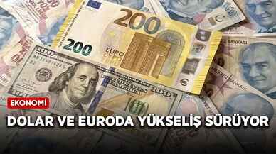 Dolar ve euroda yükseliş sürüyor