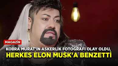 Kobra Murat'ın askerlik fotoğrafı olay oldu, herkes Elon Musk'a benzetti