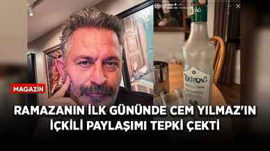 Ramazanın ilk gününde Cem Yılmaz'ın içkili paylaşımı tepki çekti