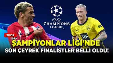 Şampiyonlar Ligi'nde son çeyrek finalistler belli oldu