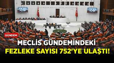 Meclis gündemindeki fezleke sayısı 752'ye ulaştı