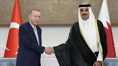 Cumhurbaşkanı Erdoğan, Katar Emiri Al Sani ile görüştü