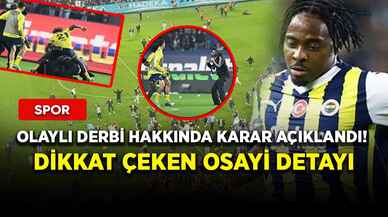 Olaylı derbi hakkında karar açıklandı! Dikkat çeken Osayi detayı