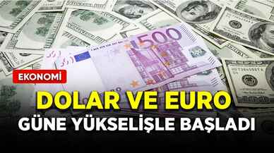 Dolar ve euro güne yükselişle başladı