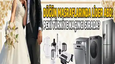 Düğün masraflarında lider ABD! Peki Türkiye kaçıncı sırada?