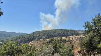 Antalya'nın Kaş ilçesinde orman yangını