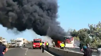 Muğla’da otobüs yangını: 30 yolcu tahliye edildi