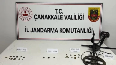 Çanakkale'de tarihi eser kaçakçılığına büyük darbe: 49 sikke ve 6 şifa tası ele geçirildi!