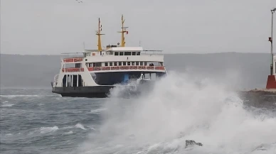 Çanakkale Boğazı ve Adalar hattında seferler iptal