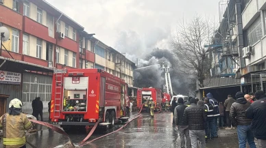 Başakşehir'de kauçuk atölyesinde yangın!