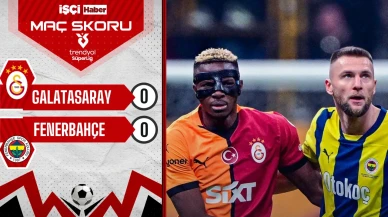 Galatasaray ve Fenerbahçe, 0-0 berabere kaldı! Derbi vasatı geçemedi