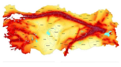 Türkiye aktif fay haritası yayınlandı!