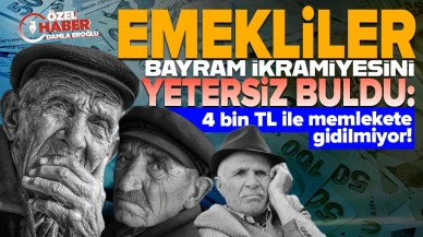 Emekliler bayram ikramiyesini yetersiz buldu!