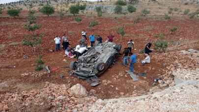 Kahramanmaraş’ta otomobil devrildi: 5 yaralı 