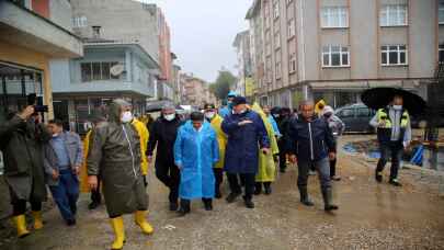 İçişleri Bakanı Soylu, sel bölgesi Bozkurt’ta