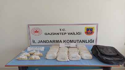 Gaziantep’te 12 kilogram uyuşturucu ve 9 bin 808 hap yakalandı