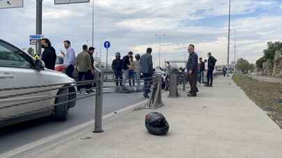 İstanbul'da motosiklet kazası