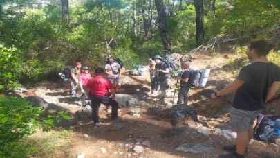 Likya Yolu’ndaki turistler tahliye edildi