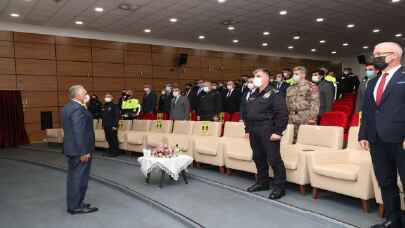 Samsun’dan sel bölgesine giden emniyet mensuplarına teşekkür belgesi verildi