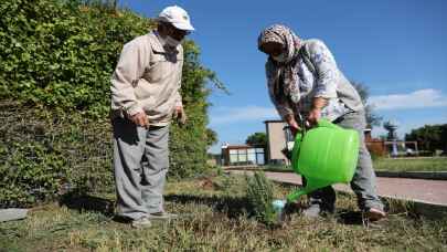 Alzaymır hastaları için aromatik bitki bahçesi oluşturuldu