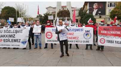 Bakırköy Belediyesinden toplu sözleşme protestosu