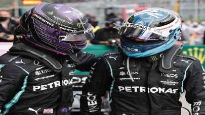 Hamilton en hızlı olsa da Bottas pole pozisyonu aldı