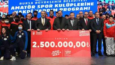 Bursa Büyükşehir'den amatöre 2,5 milyon liralık maddi yardım