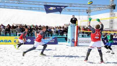 CEV Kar Voleybolu Avrupa Turu'nun 1. etabı Kahramanmaraş'ta tamamlandı