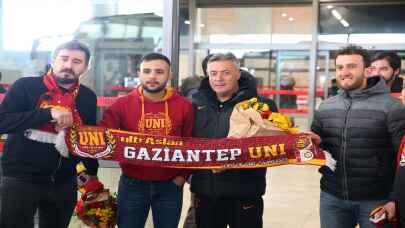 Galatasaray kafilesi Gaziantep'e geldi