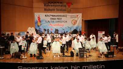 Kahramanmaraş’ta ‘Hair Fest’ yarışması yapıldı 