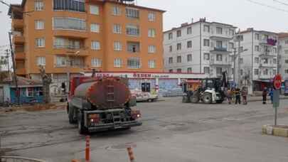 Niğde Bor’da doğalgaz borusu patladı