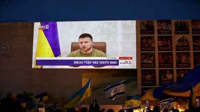 TEL AVİV - Ukrayna Devlet Başkanı Zelenskiy İsrail parlamentosunda (Knesset) konuştu