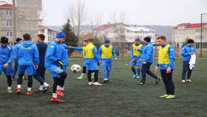 Ukraynalı işitme engelli futbolcular Tekirdağ'da olimpiyatlara hazırlanıyor