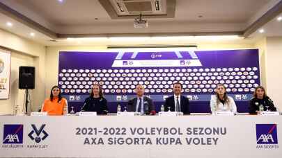 AXA Sigorta Kupa Voley Kadınlar Final Etabı'nın basın toplantısı yapıldı